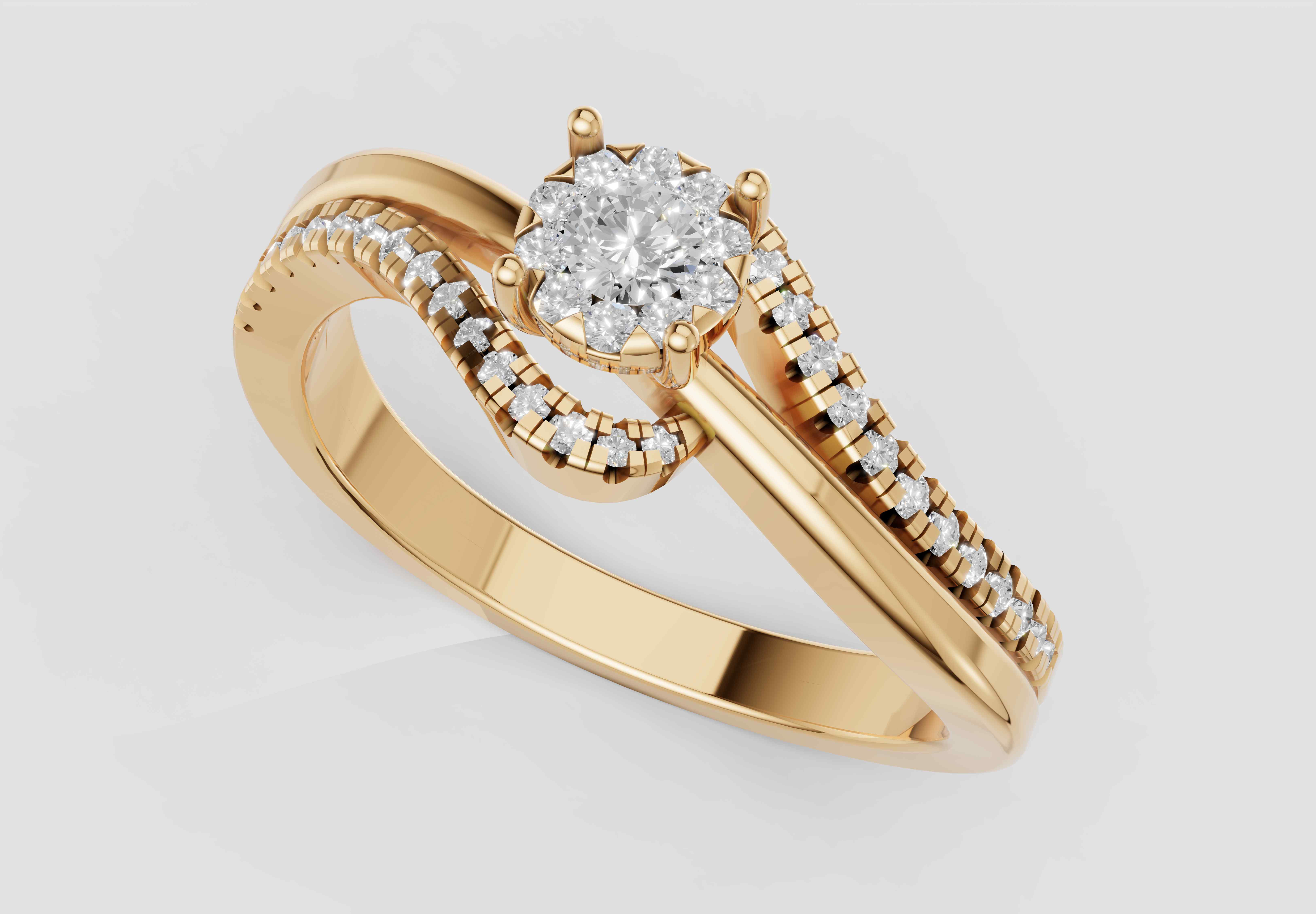 Twin Diamond Ring Set